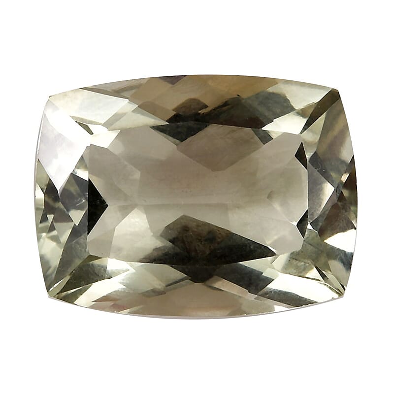 Montezuma Prasiolite (Cush 16x12 mm) 9.31 ctw Loose Gemstone