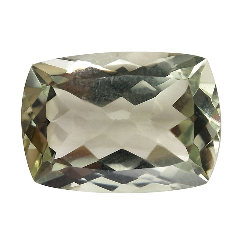 Montezuma Prasiolite (Cush 18x13 mm) 10.92 ctw Loose Gemstone