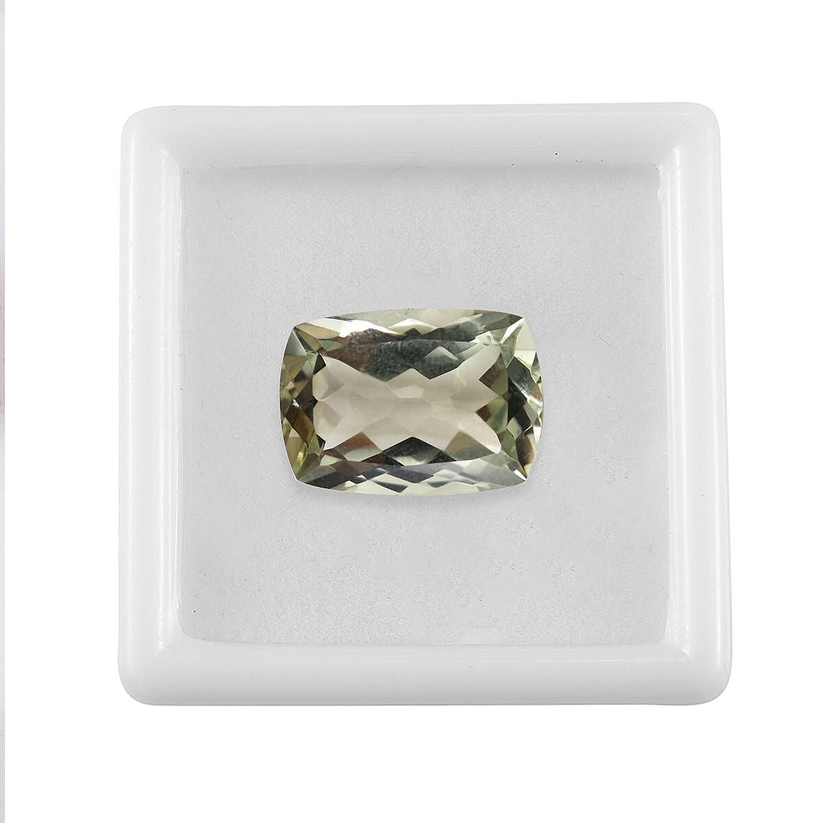 Montezuma Prasiolite (Cush 18x13 mm) 10.92 ctw Loose Gemstone