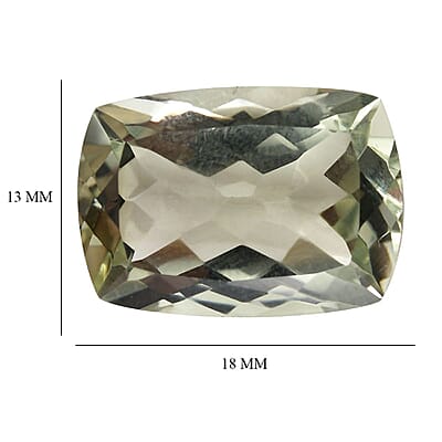 Montezuma Prasiolite (Cush 18x13 mm) 10.92 ctw Loose Gemstone