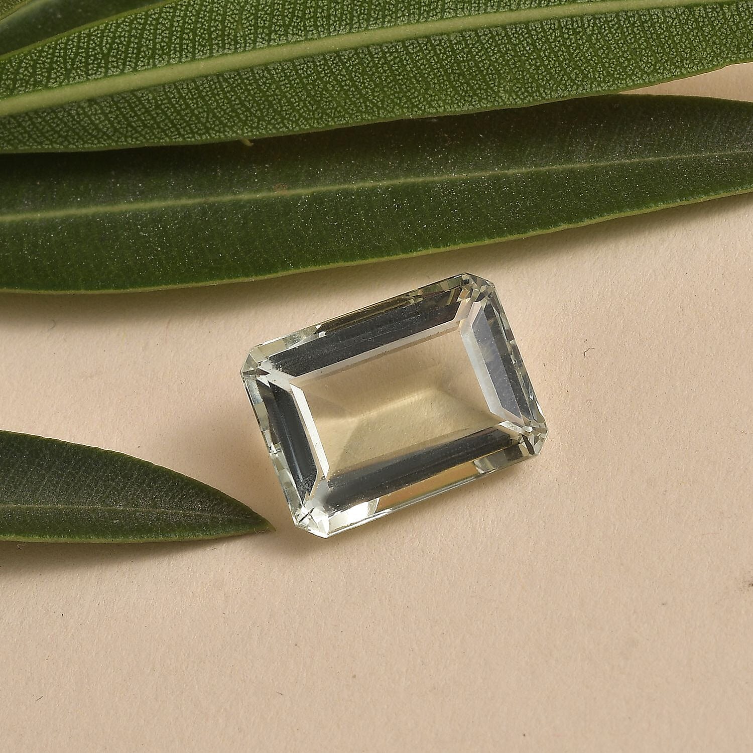 Montezuma Prasiolite (Oct 16x12 mm) 10.16 ctw Loose Gemstone