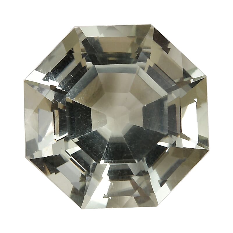 Montezuma Prasiolite (Octillion 14 mm) 8.86 ctw Loose Gemstone