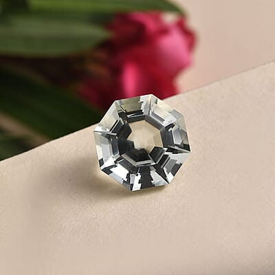 Montezuma Prasiolite (Octillion 14 mm) 8.86 ctw Loose Gemstone