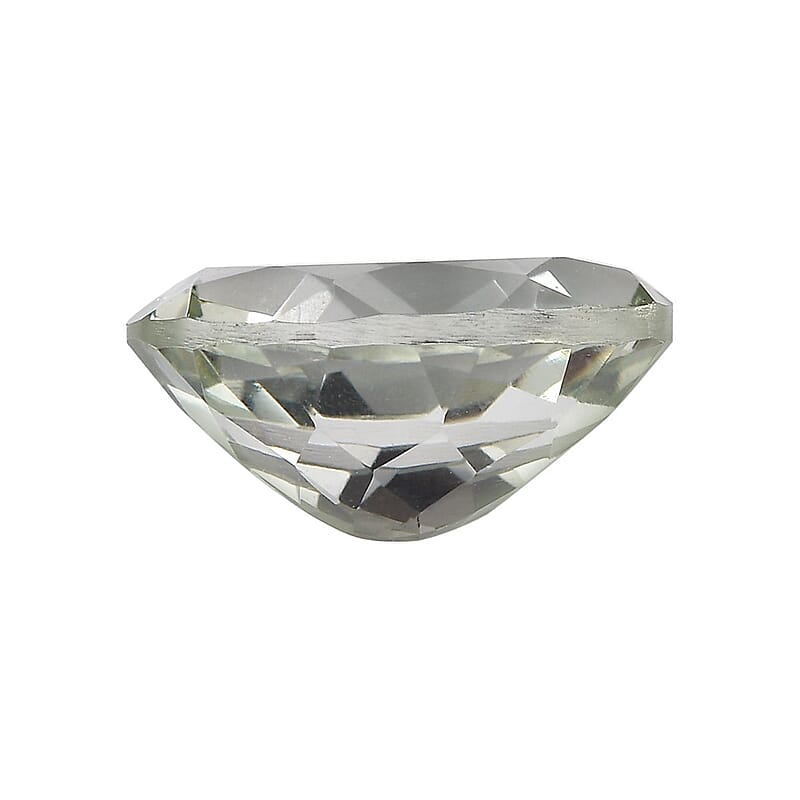 Montezuma Prasiolite Set of 2 (Ovl 12x10 mm) 8.03 ctw Loose Gemstone