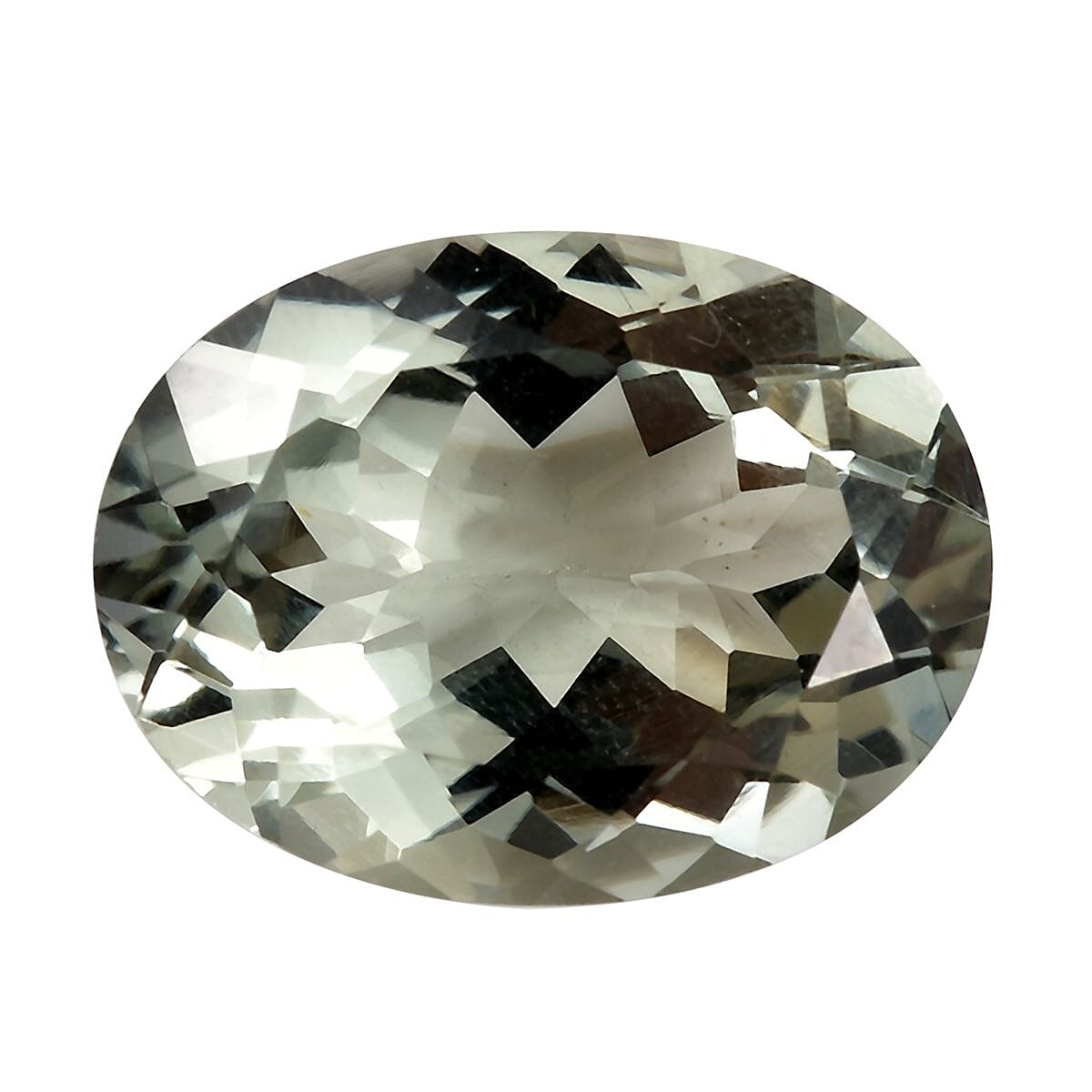Montezuma Prasiolite (Ovl 16x12 mm) 7.78 ctw Loose Gemstone