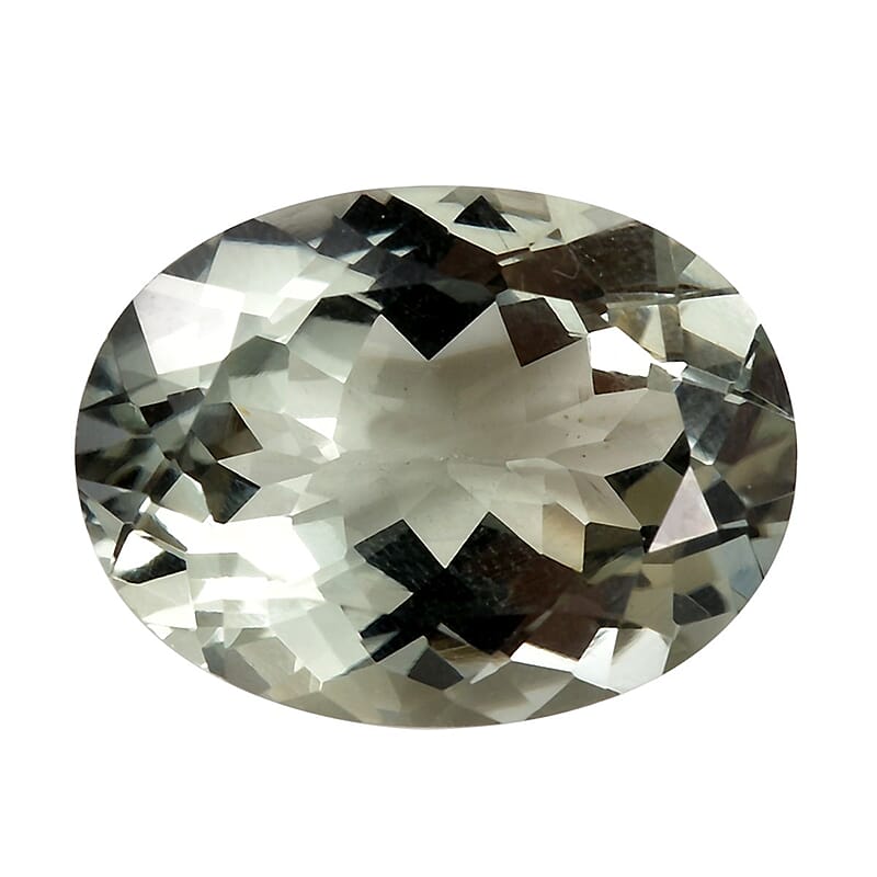 Montezuma Prasiolite (Ovl 16x12 mm) 7.78 ctw Loose Gemstone