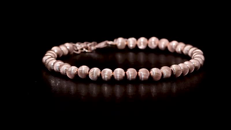 Doorbuster Fancy Bracelet in 18K Vermeil Rose Gold Over Sterling Silver (7.25 In) 10 Grams
