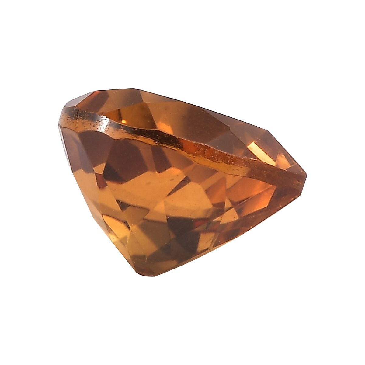 AAA Serra Gaucha Citrine (Hrt 9 mm) 2.14 ctw Loose Gemstone