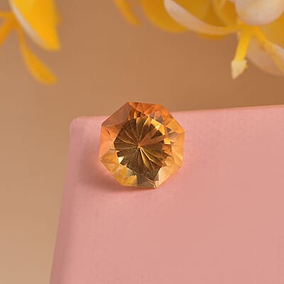 Serra Gaucha Citrine (Octillion 9 mm) 2.44 ctw Loose Gemstone