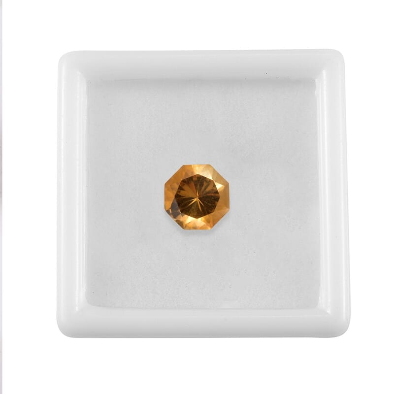 Serra Gaucha Citrine (Octillion 9 mm) 2.44 ctw Loose Gemstone