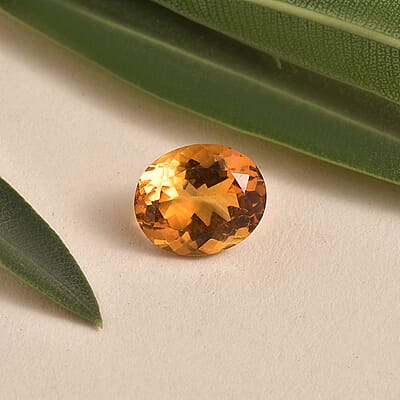 AA Serra Gaucha Citrine (Ovl 12x10 mm) 3.96 ctw Loose Gemstone