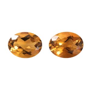 Serra Gaucha Citrine Set of 2 (Ovl 8x6 mm) 2.11 ctw Loose Gemstone