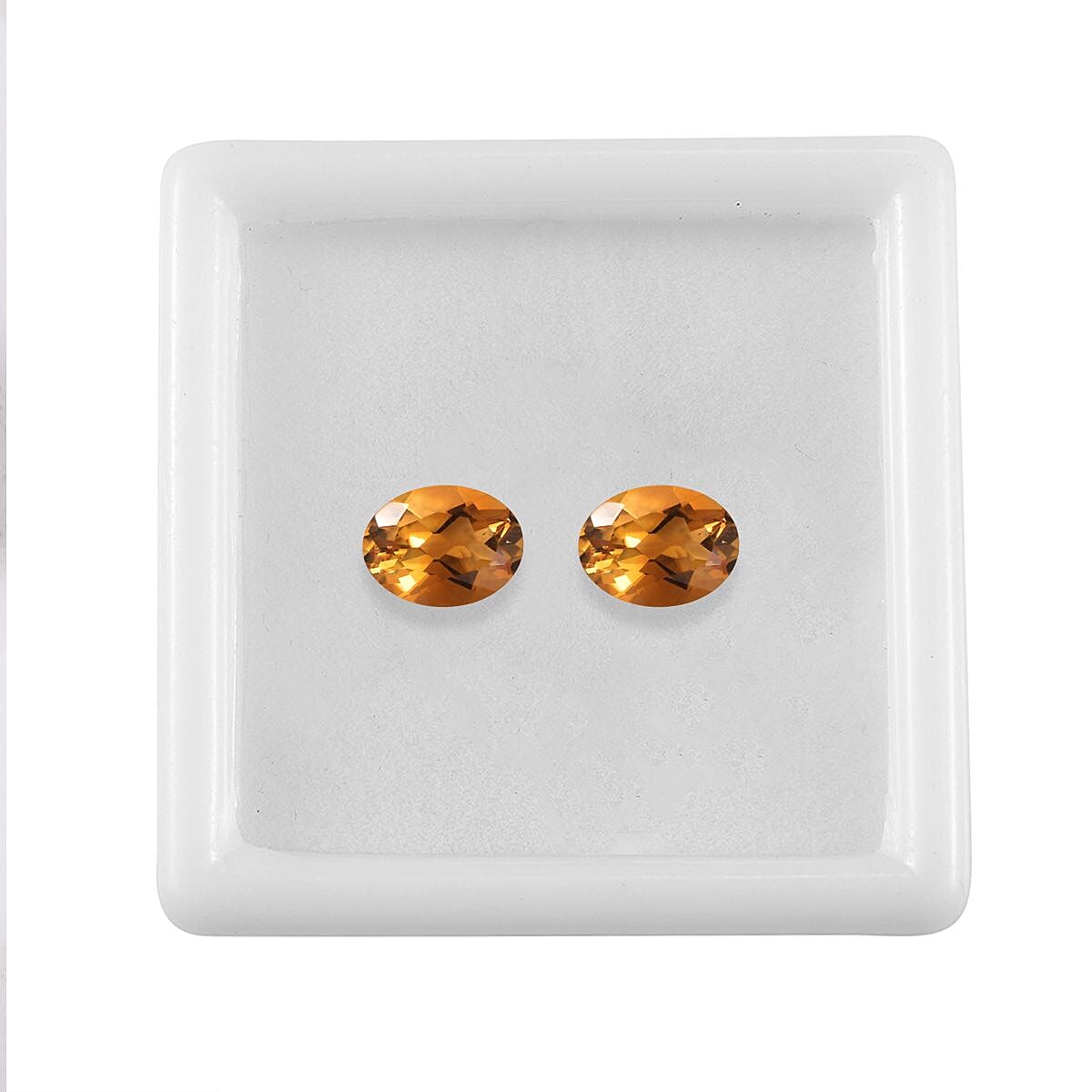 Serra Gaucha Citrine Set of 2 (Ovl 8x6 mm) 2.11 ctw Loose Gemstone