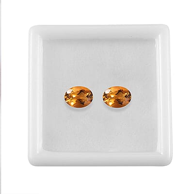 Serra Gaucha Citrine Set of 2 (Ovl 8x6 mm) 2.11 ctw Loose Gemstone