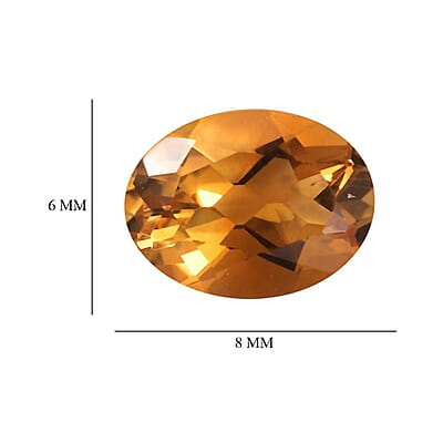 Serra Gaucha Citrine Set of 2 (Ovl 8x6 mm) 2.11 ctw Loose Gemstone
