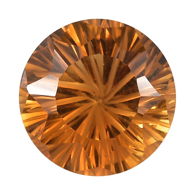 AAA Serra Gaucha Citrine (Rnd 10 mm) 2.88 ctw Loose Gemstone
