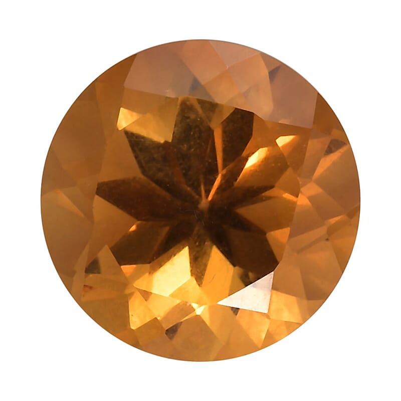 Serra Gaucha Citrine (Rnd 10 mm) 3.16 ctw Loose Gemstone