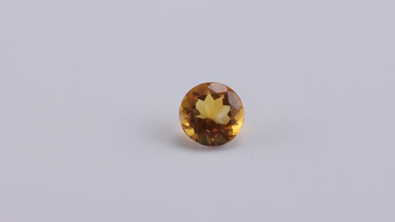Serra Gaucha Citrine (Rnd 9 mm) 2.42 ctw Loose Gemstone