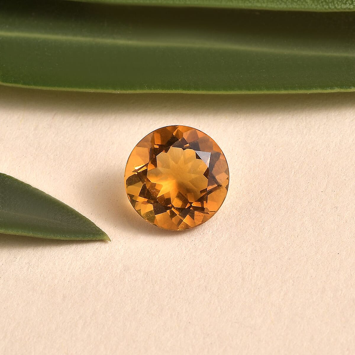 Serra Gaucha Citrine (Rnd 9 mm) 2.42 ctw Loose Gemstone image number 1