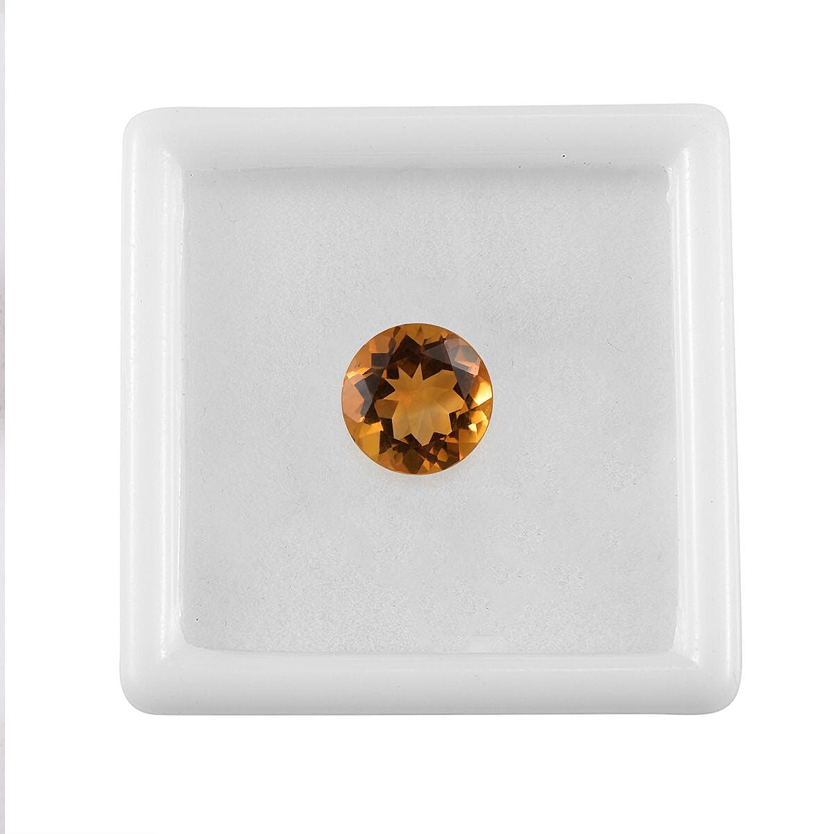 Serra Gaucha Citrine (Rnd 9 mm) 2.42 ctw Loose Gemstone image number 3