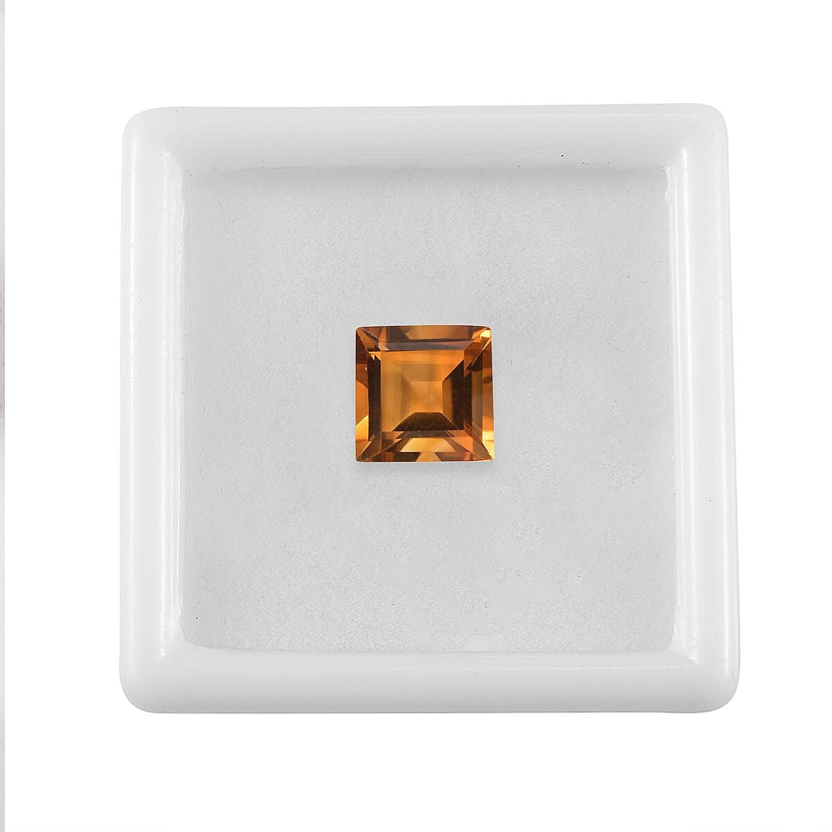 AA Serra Gaucha Citrine (Sqr 9 mm) 3.07 ctw Loose Gemstone image number 3