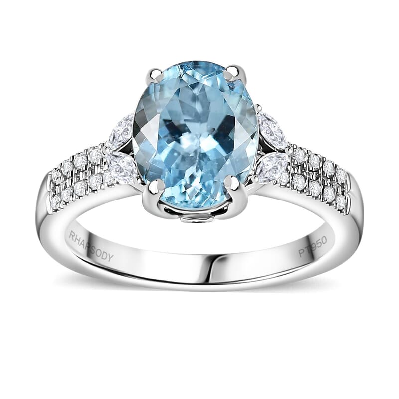 AAAA Kagem Zambian Emerald and Diamond E-F VS 2.50 ctw Ring in 950 Platinum (Size 7.0)