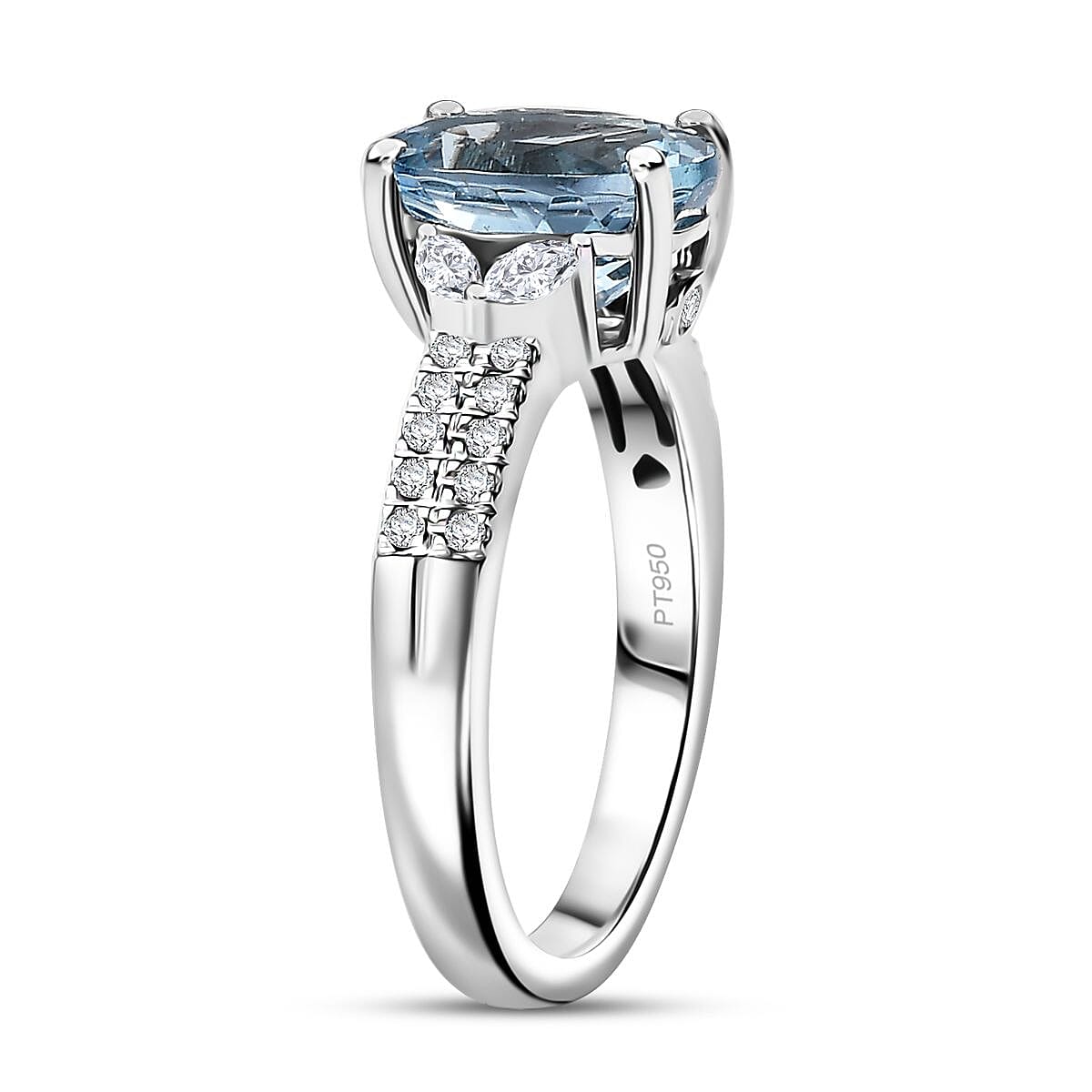 AAAA Kagem Zambian Emerald and Diamond E-F VS 2.50 ctw Ring in 950 Platinum (Size 7.0)