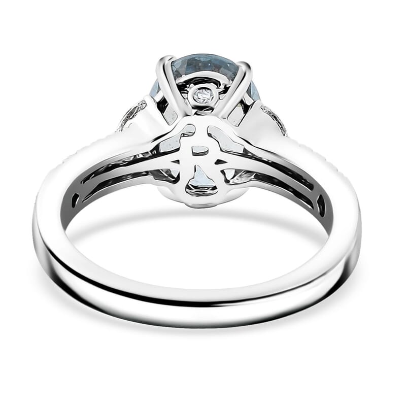 AAAA Kagem Zambian Emerald and Diamond E-F VS 2.50 ctw Ring in 950 Platinum (Size 7.0)