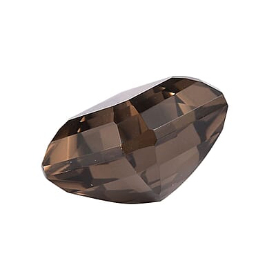 Asscher Cut Brazilian Smoky Quartz Set of 2 (Oct 14x14 mm) 26.19 ctw Loose Gemstone