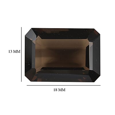 AA Brazilian Smoky Quartz Set of 2 (Oct 18x13 mm) 25.30 ctw Loose Gemstone