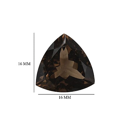 Brazilian Smoky Quartz Set of 2 (Trl 16 mm) 24.75 ctw Loose Gemstone