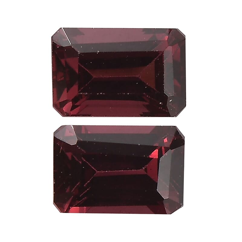 AA Tanzanian Wine Garnet Set of 2 (Oct 6x4 mm) 1.32 ctw Loose Gemstone