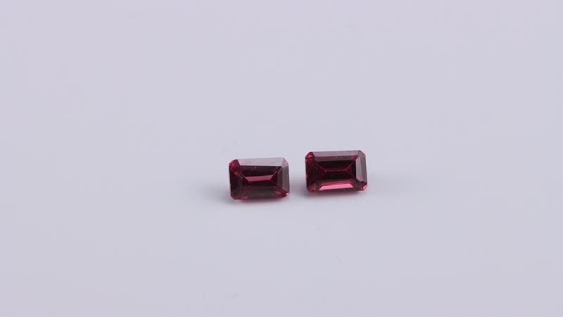 AA Tanzanian Wine Garnet Set of 2 (Oct 6x4 mm) 1.32 ctw Loose Gemstone