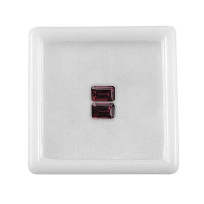 AA Tanzanian Wine Garnet Set of 2 (Oct 6x4 mm) 1.32 ctw Loose Gemstone