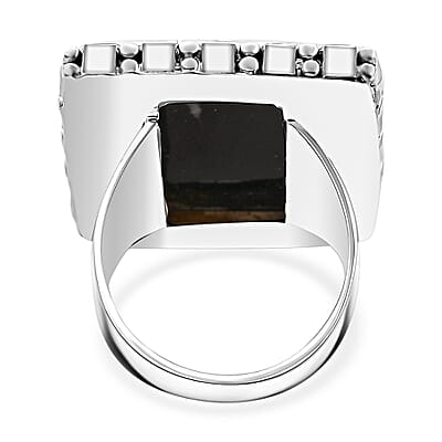 Sajen Silver Abalone Shell Ring in Sterling Silver (Size 10.0)