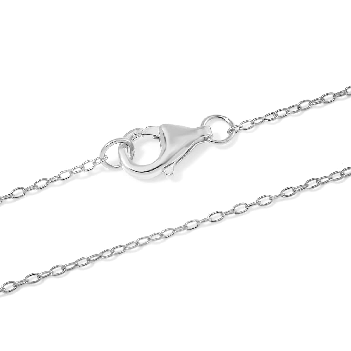 White Edison Pearl Necklace in Rhodium Over Sterling Silver 20 Inches image number 3