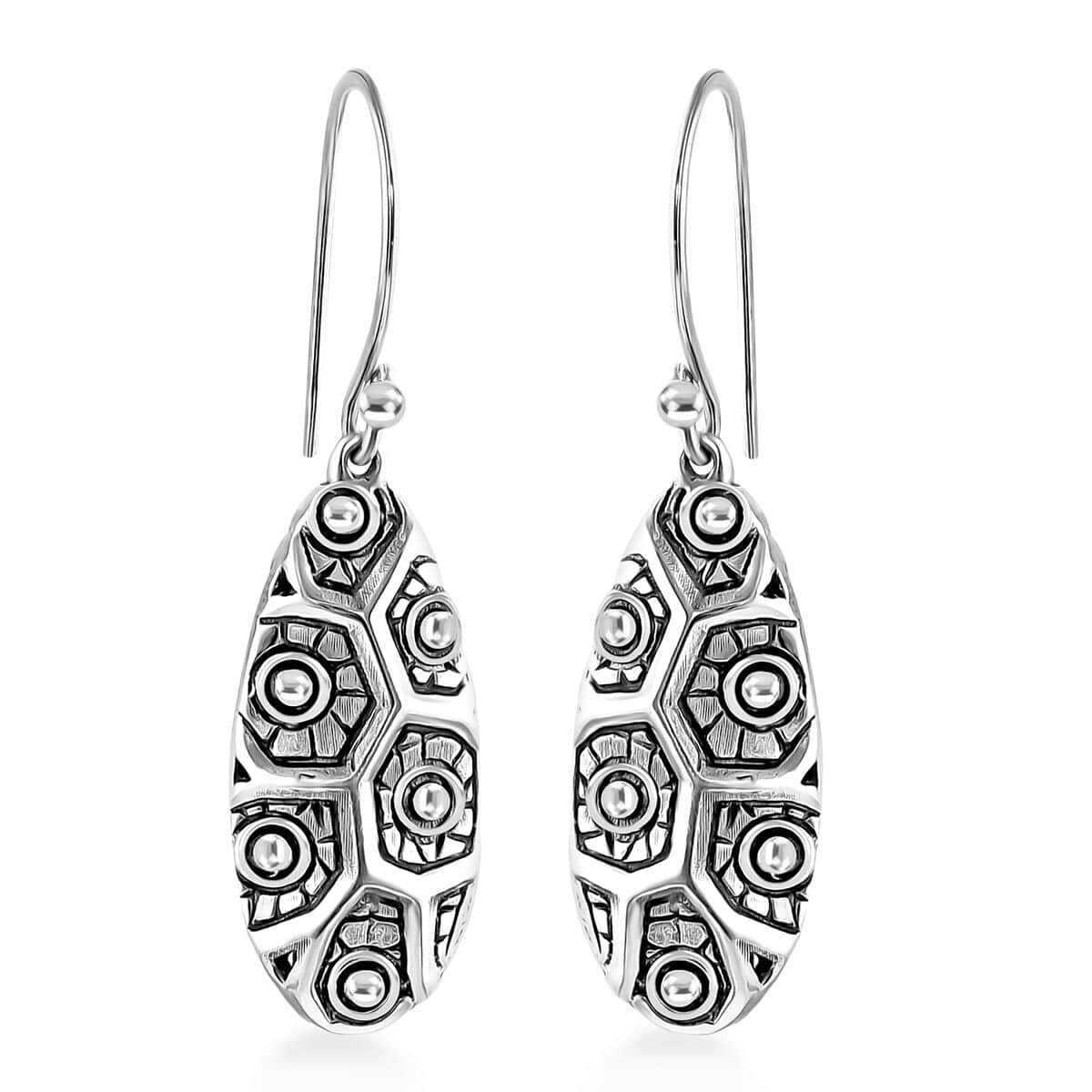 Bali Legacy Sterling Silver Dangle Earrings 10.10 Grams image number 0