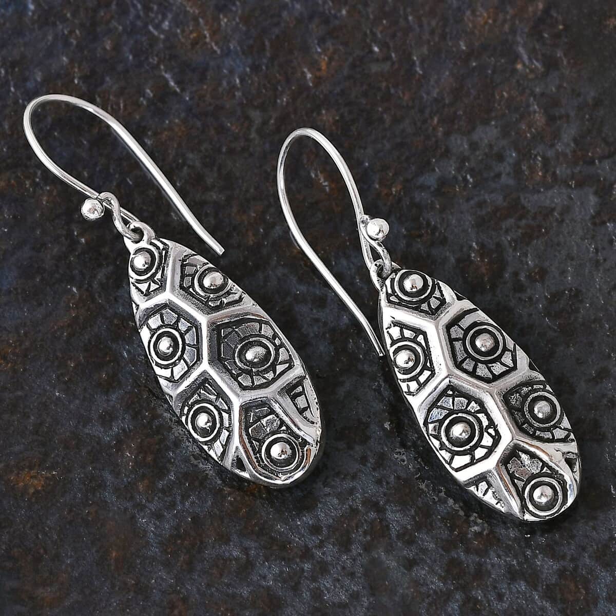 Bali Legacy Sterling Silver Dangle Earrings 10.10 Grams image number 1