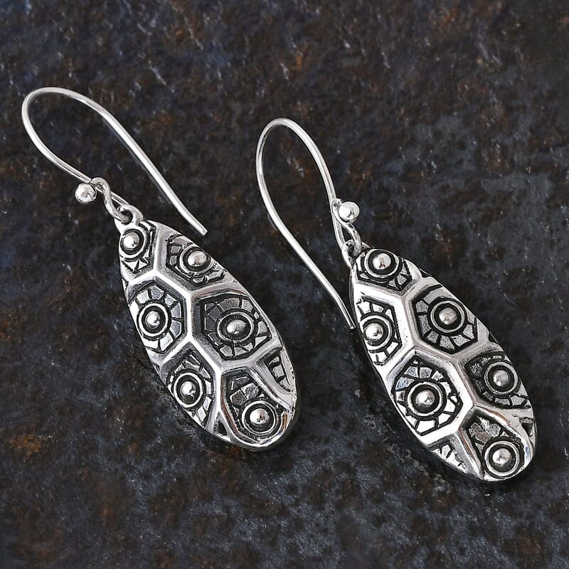 Bali Legacy Sterling Silver Dangle Earrings 10.10 Grams