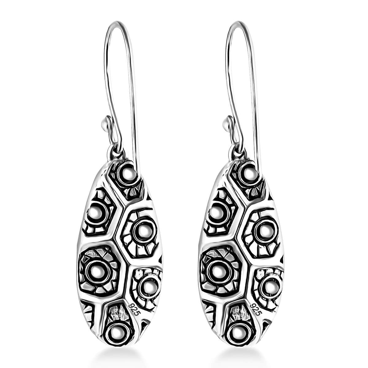 Bali Legacy Sterling Silver Dangle Earrings 10.10 Grams image number 3