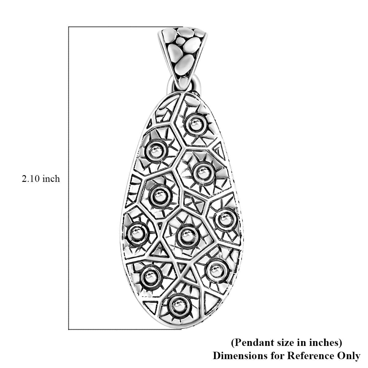 Bali Legacy Sterling Silver Pendant 12.25 Grams image number 5