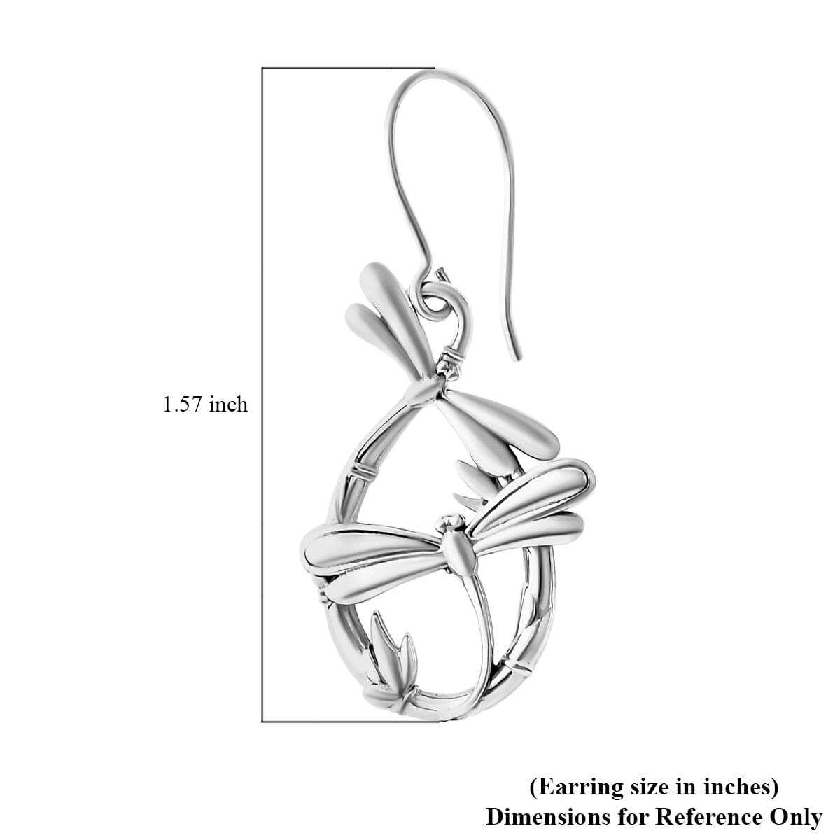 Bali Legacy Dragonfly Earrings in Sterling Silver 4.49 Grams image number 4
