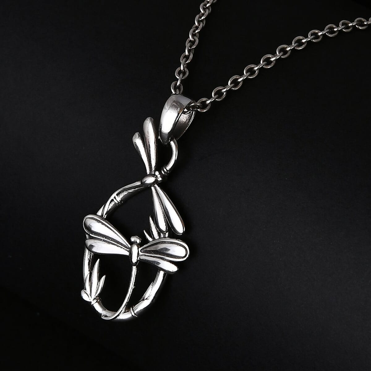 Bali Legacy Dragonfly Pendant in Sterling Silver 3.90 Grams image number 1