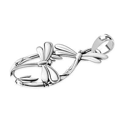 D'Joy Bali Legacy Dragonfly Pendant without Chain in Sterling Silver 3.90 Grams