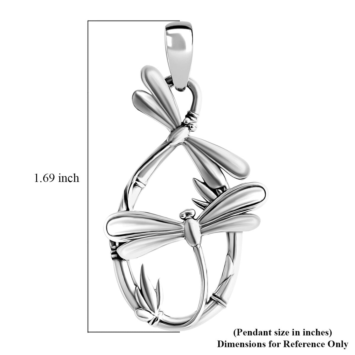 Bali Legacy Dragonfly Pendant in Sterling Silver 3.90 Grams image number 5