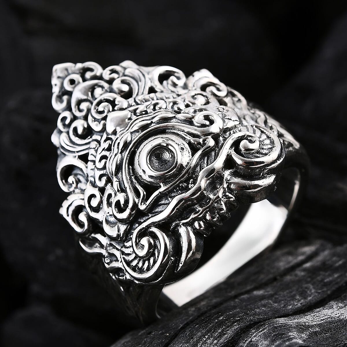 Bali Legacy Ring in Sterling Silver (Size 7.0) 17.35 Grams image number 1