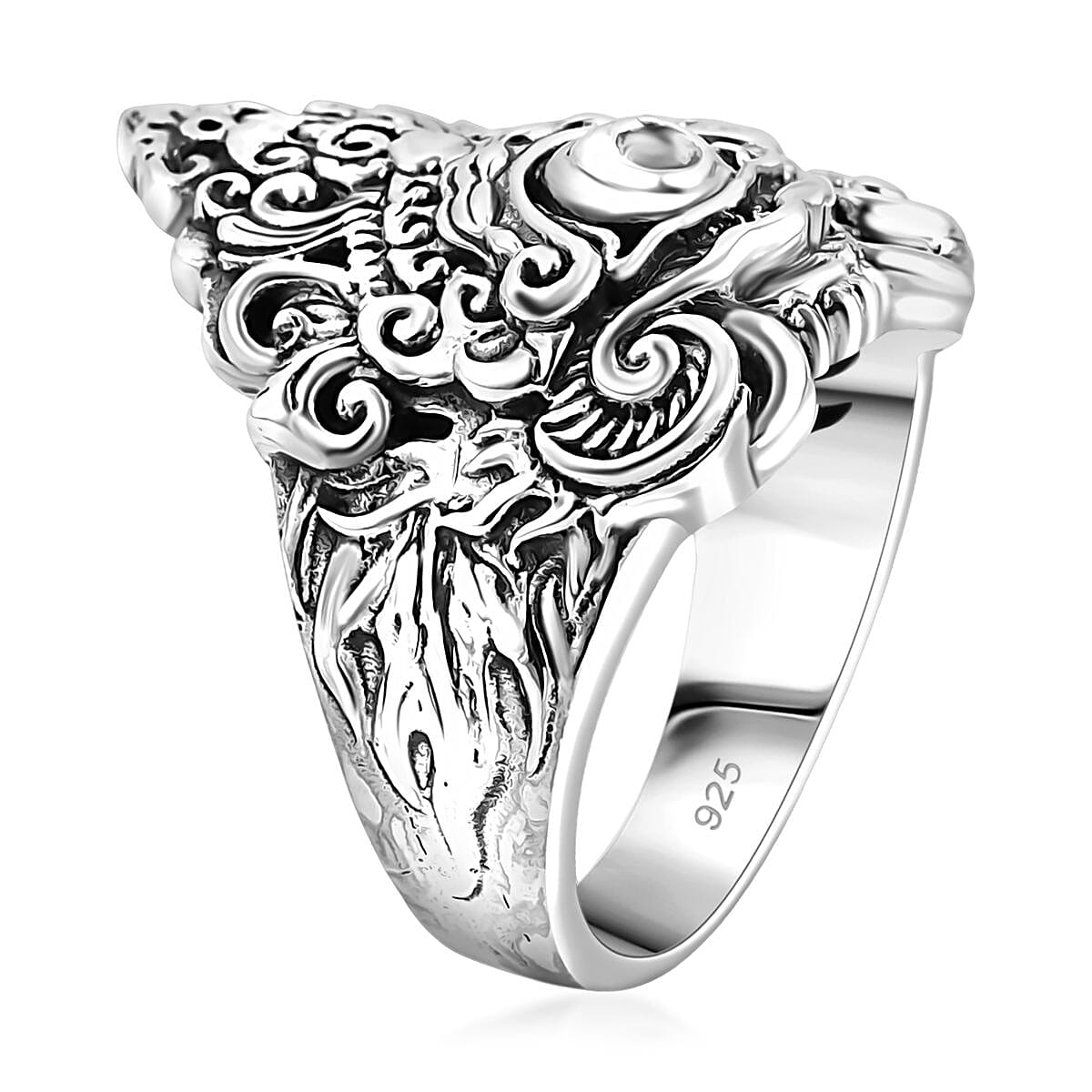 Bali Legacy Ring in Sterling Silver (Size 8.0) 17.35 Grams image number 3
