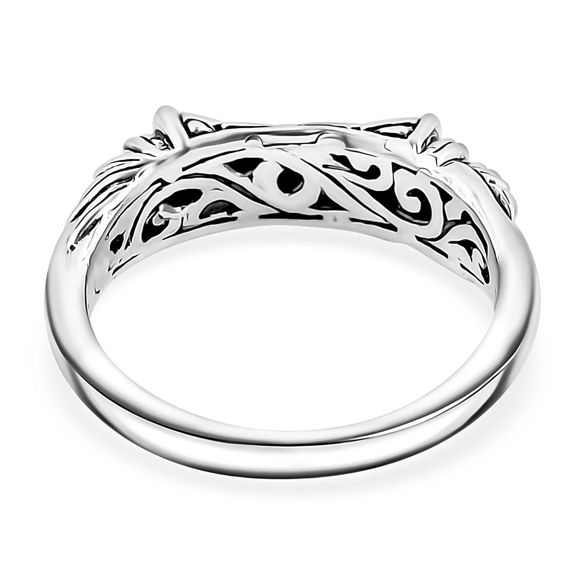 Bali Legacy Sterling Silver Tulang Naga Ring (Size 5.0) 4.50 Grams image number 3