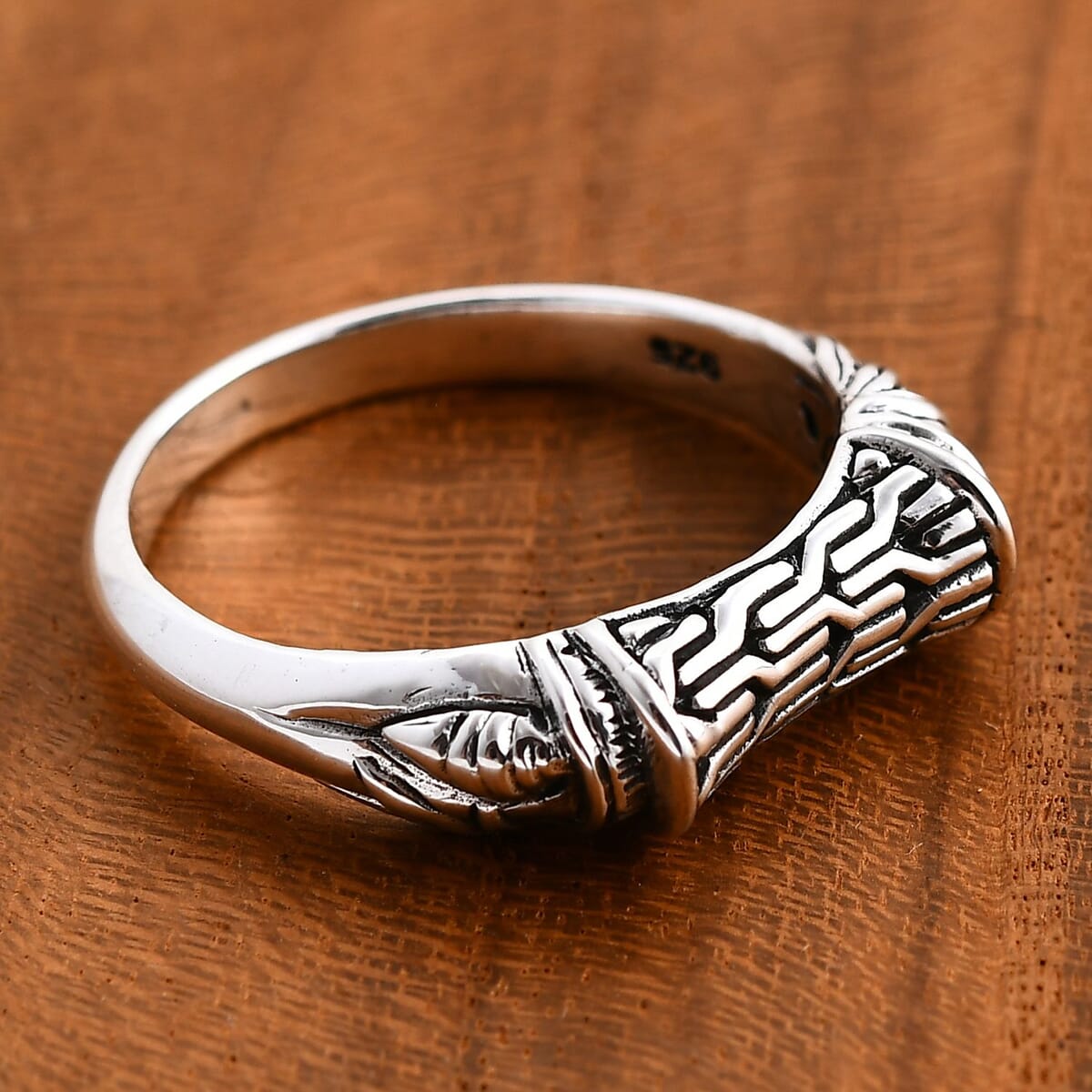 Bali Legacy Sterling Silver Tulang Naga Ring (Size 7.0) 4.50 Grams image number 1