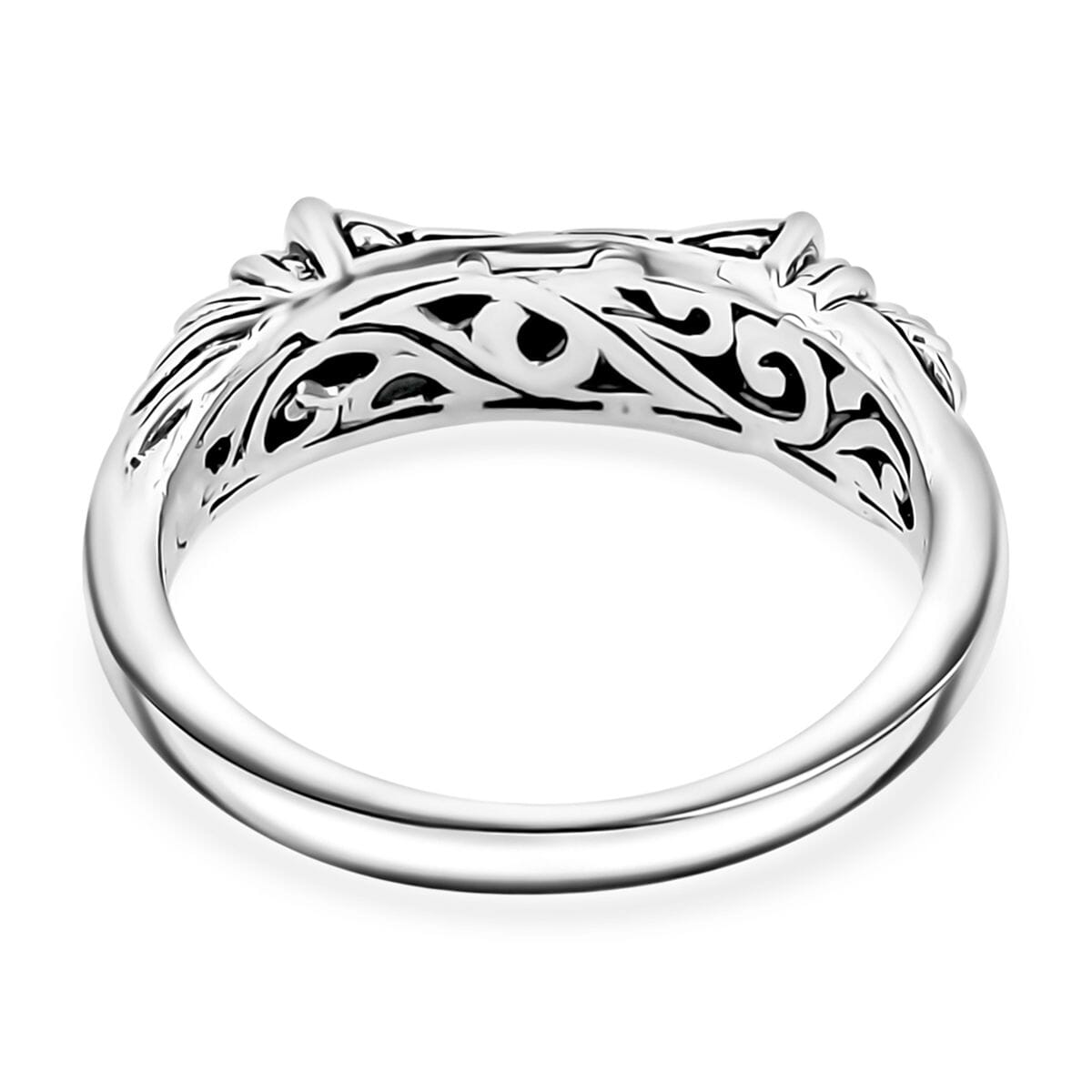 Bali Legacy Sterling Silver Tulang Naga Ring (Size 9.0) 4.50 Grams image number 3